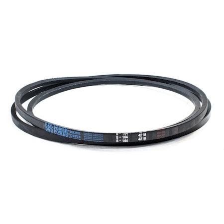 D&D B164 Classical V-Belt, 167 in Outside Length, 21/32 in Top Width, 1 Ribs B164